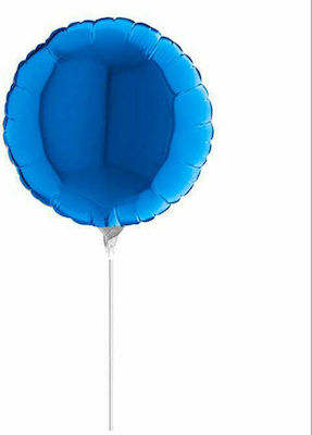 Ballon Folie Rund Blau 25cm