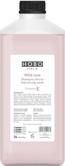 HOBO Italy Душ гел / Шампоан Хотелски удобства Wild Rose 3000мл