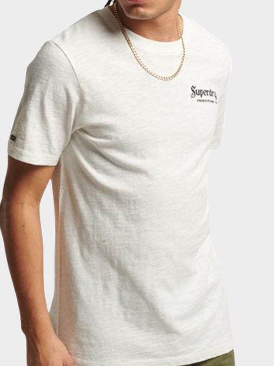 Superdry Ovin Vintage Merch T-Shirt Weiß