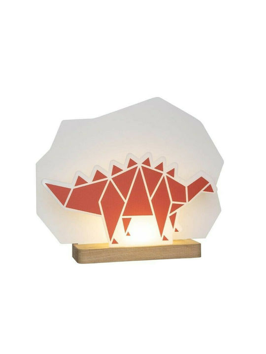 Elobra Led Kids Decorative Lamp Dinos Orange