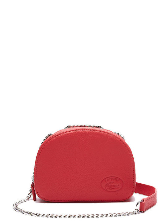 Lacoste Croco Crew Leder Damentasche Umhängetas...