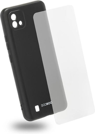 Egoboo Back Cover Silicone Set with Glass Cloudy (Realme C11 2021) RC11TPUBLKGL