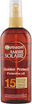 Garnier Ambre Solaire Golden Protect Crema protectie solara Ulei pentru Corp SPF15 150ml