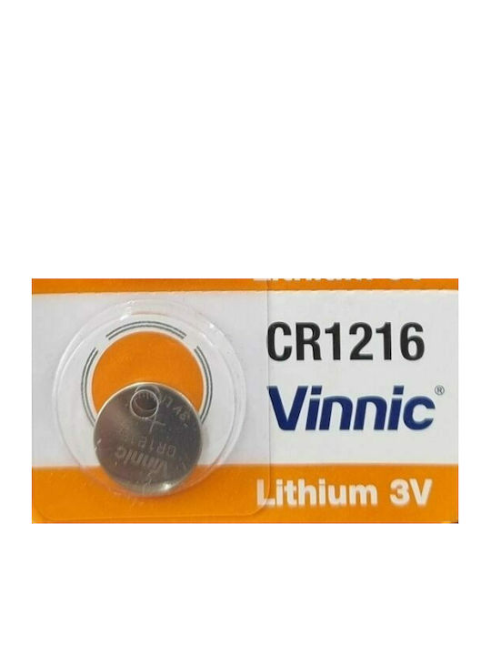 Vinnic Lithium Watch Battery CR1216 3V 1pcs