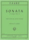 International Music Company Faure - Sonata No.1 in A Major Op. 13 Παρτιτούρα για Πιάνο