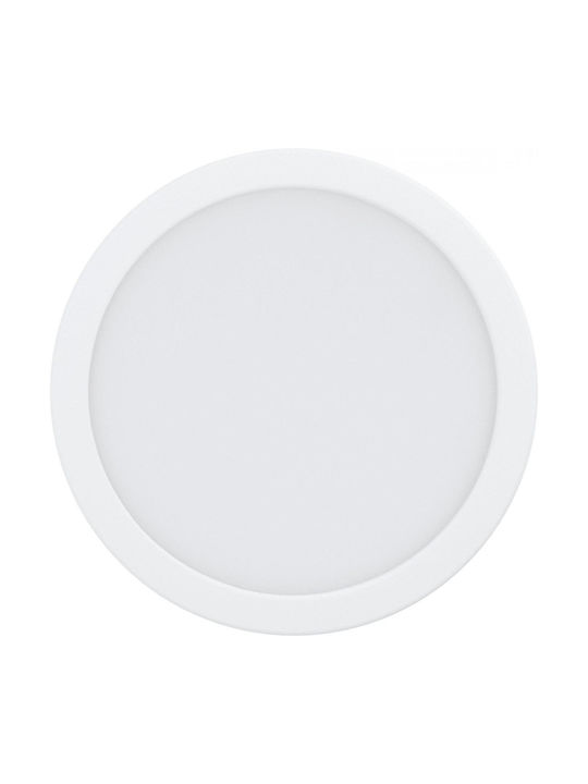 Eglo Fueva Στρογγυλό Χωνευτό LED Panel 16.5W με Ρυθμιζόμενο Λευκό Φως 21.6εκ.