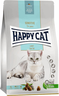 Happy Cat Adult Light Dry Food for Adult Cats with Poultry / Salmon 10kg