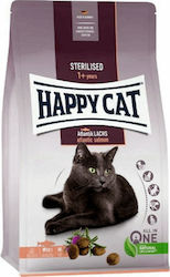 Happy Cat Sterilised Atlantic Salmon Dry Food for Adult Neutered Cats with Salmon 0.3kg