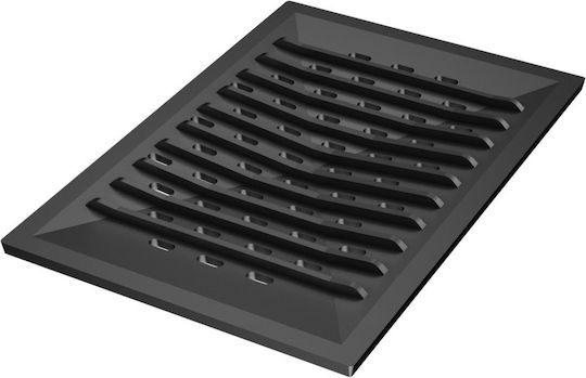 Kratki Malowane 426-K-80005 Μαντεμένια Σχάρα Τζακιού Ίσια χωρίς Σταχτοθήκη 38.2x26cm