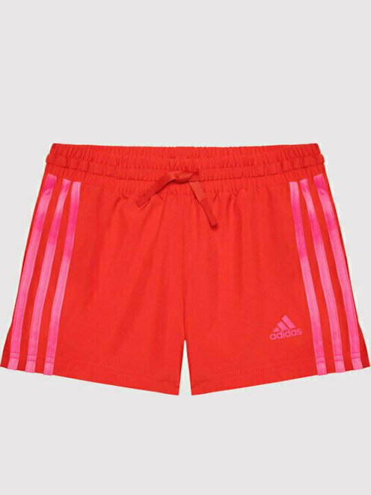 Αθλητικό Παιδικό Σορτς/Βερμούδα Designed To Move 3-Stripes Κόκκινο