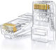 Ugreen NW177 Ștecher RJ-45 masculin Cat5e 100buc Transparent (20840)