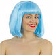 Carnival Wig Straight Blue with Fringe