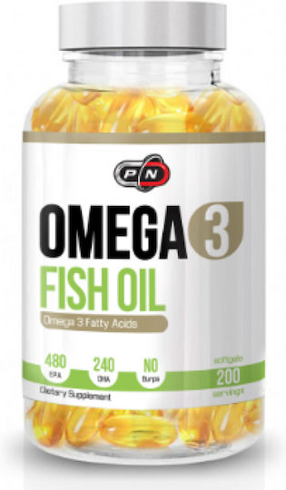 Pure Nutrition Omega 3 Fish Oil 480 EPA / 240 DHA Рибено масло 200 софтджел