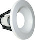 Elvhx Round Metallic Frame for Spot E27 White 12.5x12.5cm. 1pcs