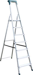 Bormann Pro BHL9015 Σκάλα Αλουμινίου με 6+1 Σκαλοπάτια 224εκ.