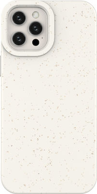 Hurtel Eco Silicone Back Cover White (iPhone 12 / 12 Pro)