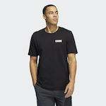 Adidas Primeblue 3-Stripes Slim Αθλητικό Ανδρικό T-shirt Μαύρο με Λογότυπο  GQ2159 | Skroutz.gr