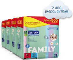 Septona Family Baby Wipes without Alcohol & Parabens with Chamomile 24x100pcs