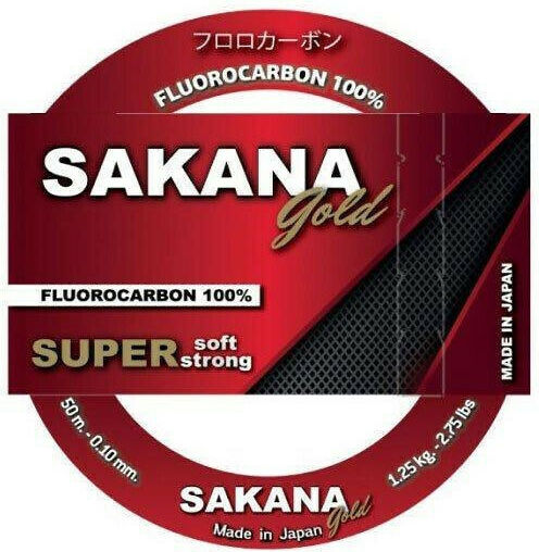Sakana Πετονιά Ψαρέματος Fluorocarbon Χρυσή 30m / 0.39mm / 12.8kg