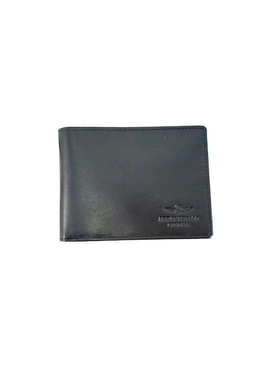 Aeronautica Militare Men's Leather Wallet with RFID Black