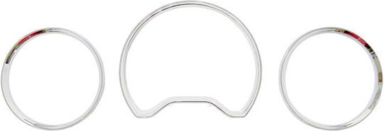 Carner Δαχτυλίδια Καντράν για Mercedes-Benz E-Class W210 1996-2000 Χρώμιο