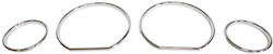 Carner Car Instrument Panel Decoration Rings Dashboard For Bmw 3 E36 1990-1999 Chrome in Silver Color 0002125