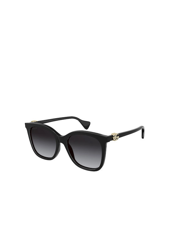 Gucci Γυναικεία Γυαλιά Ηλίου με Μαύρο Κοκκάλινο Σκελετό και Μαύρο Φακό GG1071S 001