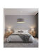 Megapap Monahan Pendant Light Gray with Socket E27 38x20x70cm