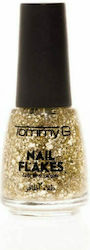 TommyG Flakes Decorative Varnishes for Nails in Gold Color 1pcs