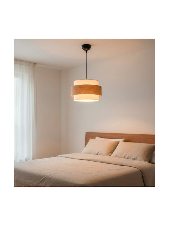 Megapap Barnhart Κρεμαστό Φωτιστικό Χρυσό με Ντουί E27 30x20x70εκ.