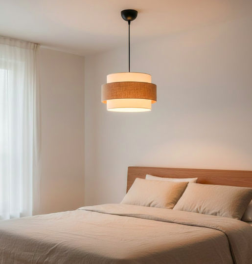 Megapap Barnhart Κρεμαστό Φωτιστικό Χρυσό με Ντουί E27 30x20x70εκ.