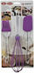 Alpina Appliances Silicone Cooking Utensil Set Purple 3pcs