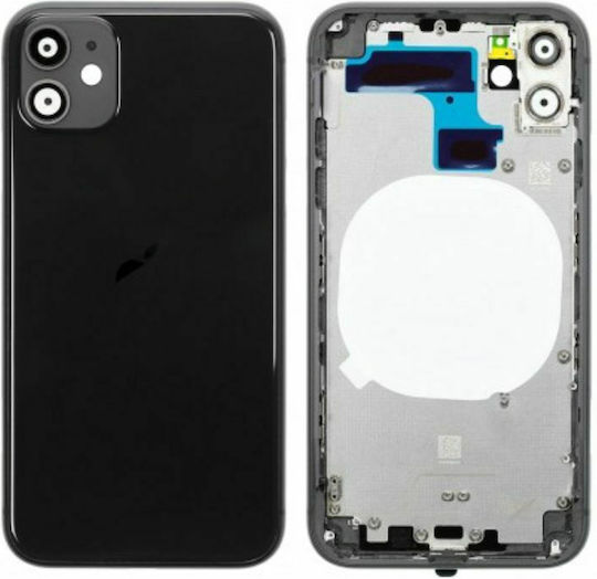 Replacement Back Cover Black for iPhone 11