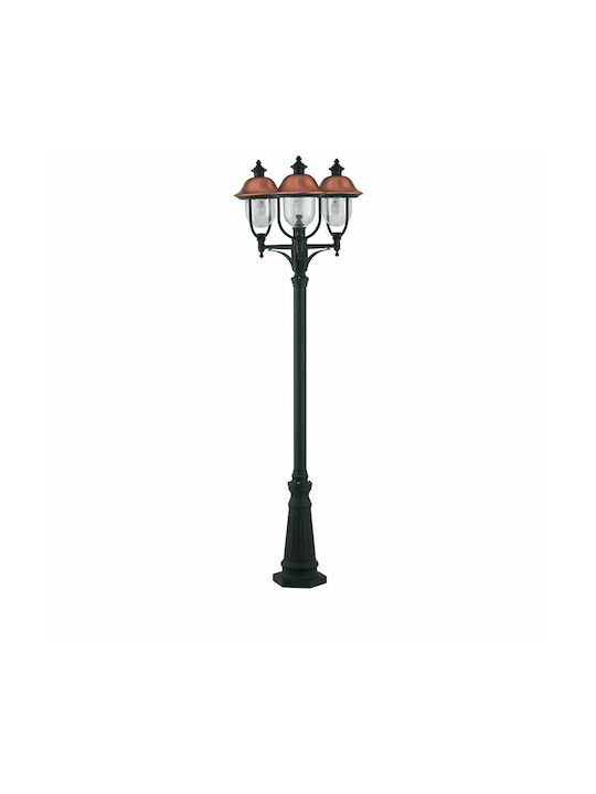 Fan Europe Venezia Lantveneziap3 Φωτιστικό Κολώνα Εξωτερικού Χώρου 60W IP44 για Ντουί E27 Χάλκινο