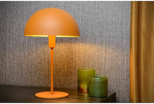 Lucide Lightning Siemon Metal Lampă de masă pentru Soclu E14 cu Abajur Galben și Bază