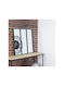 The Home Deco Factory Wall Mirror with Black Metallic Frame 61.5x61.5cm 1pcs