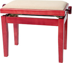 Gewa Klavier Hocker Deluxe Einstellbares Hochglanz Kirsche