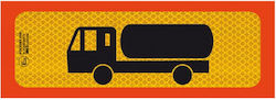 Carner Truck Sign Plate Sticker Tanker Plate Diagonal 50 x 20cm 1pc