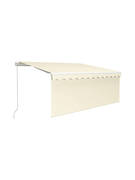 vidaXL Zelt Terrasse mit LEDs Cream 3x2.5m
