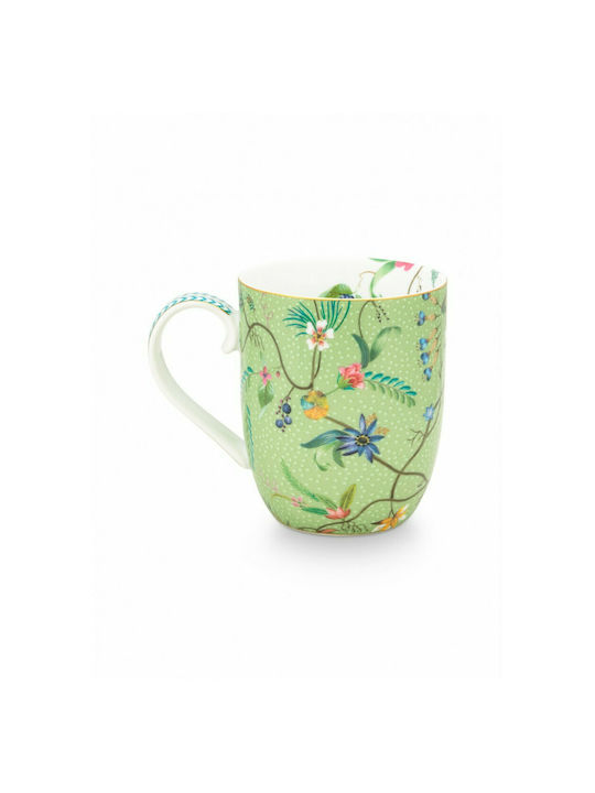 PiP Studio Jolie Porcelain Cup Green 145ml