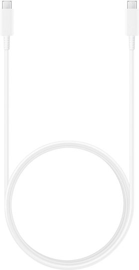 Samsung Редовна USB 2.0 Кабел USB-C мъжки - USB-C мъжки 100W Бял 1.8м (EP-DX510JWEGEU)