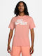 Nike Just Do It Ανδρικό Αθλητικό T-shirt Κοντομάνικο Ροζ