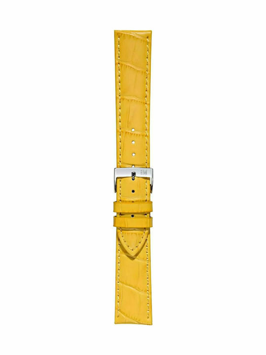 Morellato Bolle Leather Strap Yellow 18mm