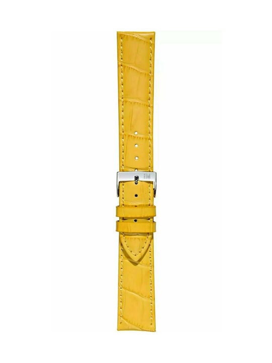 Morellato Bolle Δερμάτινο Λουράκι Κίτρινο 20mm