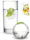 Gadget Master Ice Cube Mold Round Plastic 1 Slot Transparent BG-10-1107 4 Pieces