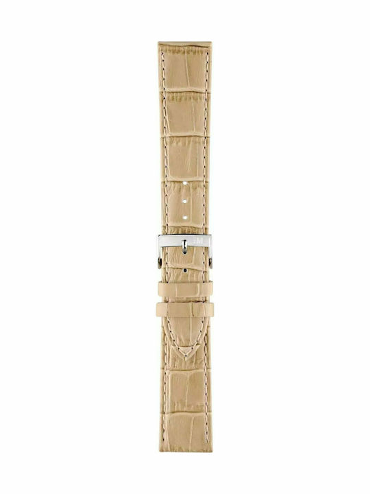 Morellato Bolle Leather Strap Beige 18mm