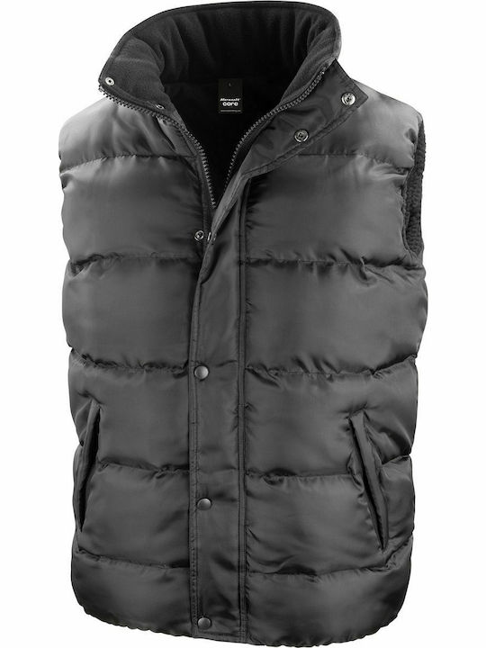 Result Men's Sleeveless Puffer Jacket Black