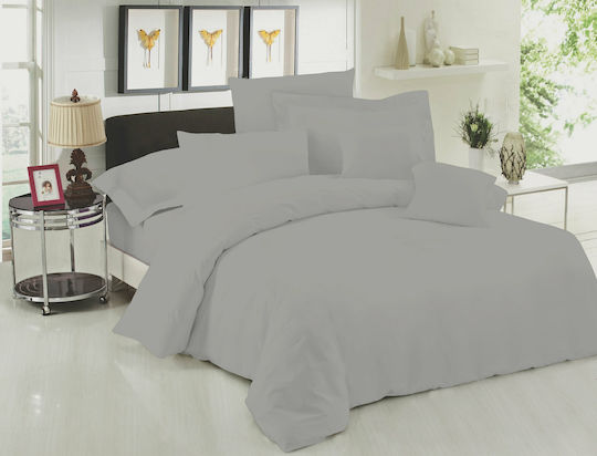 Le Blanc Bettwäsche-Set Einzel 170x270cm. Premium Dark Grey 3Stück