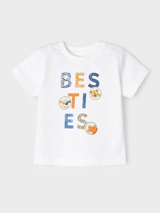 Mayoral Παιδικό T-shirt Λευκό Ecofriends