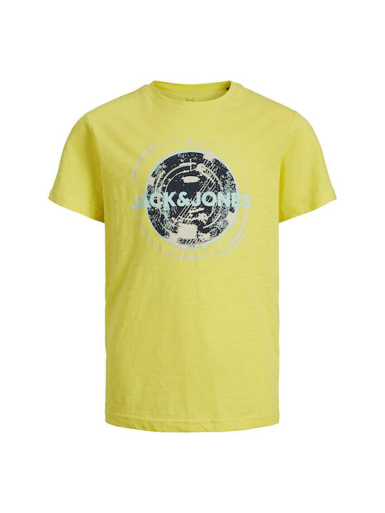 Jack & Jones Παιδικό T-shirt Κίτρινο